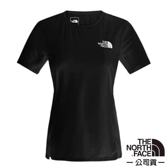 【The North Face】女 FLASHDRY-WICKING 吸濕透氣排汗短袖圓領T恤/83SU-JK3 太空黑✿30E010